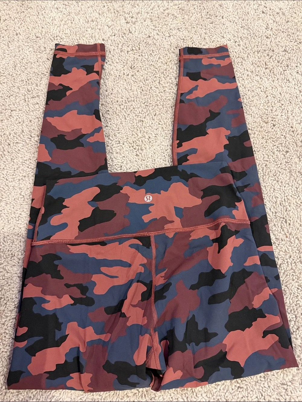 lululemon athletica Rust, Navy & Black Camo High-Rise Leggings - Picture 1 of 3